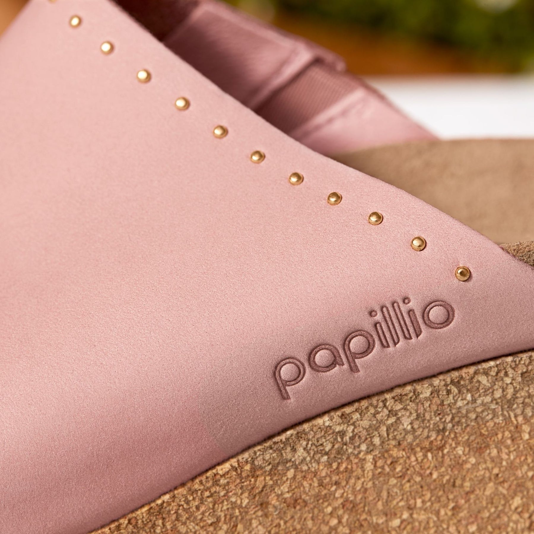 Papillio Namica Rivets soft pink nubuck by Birkenstock