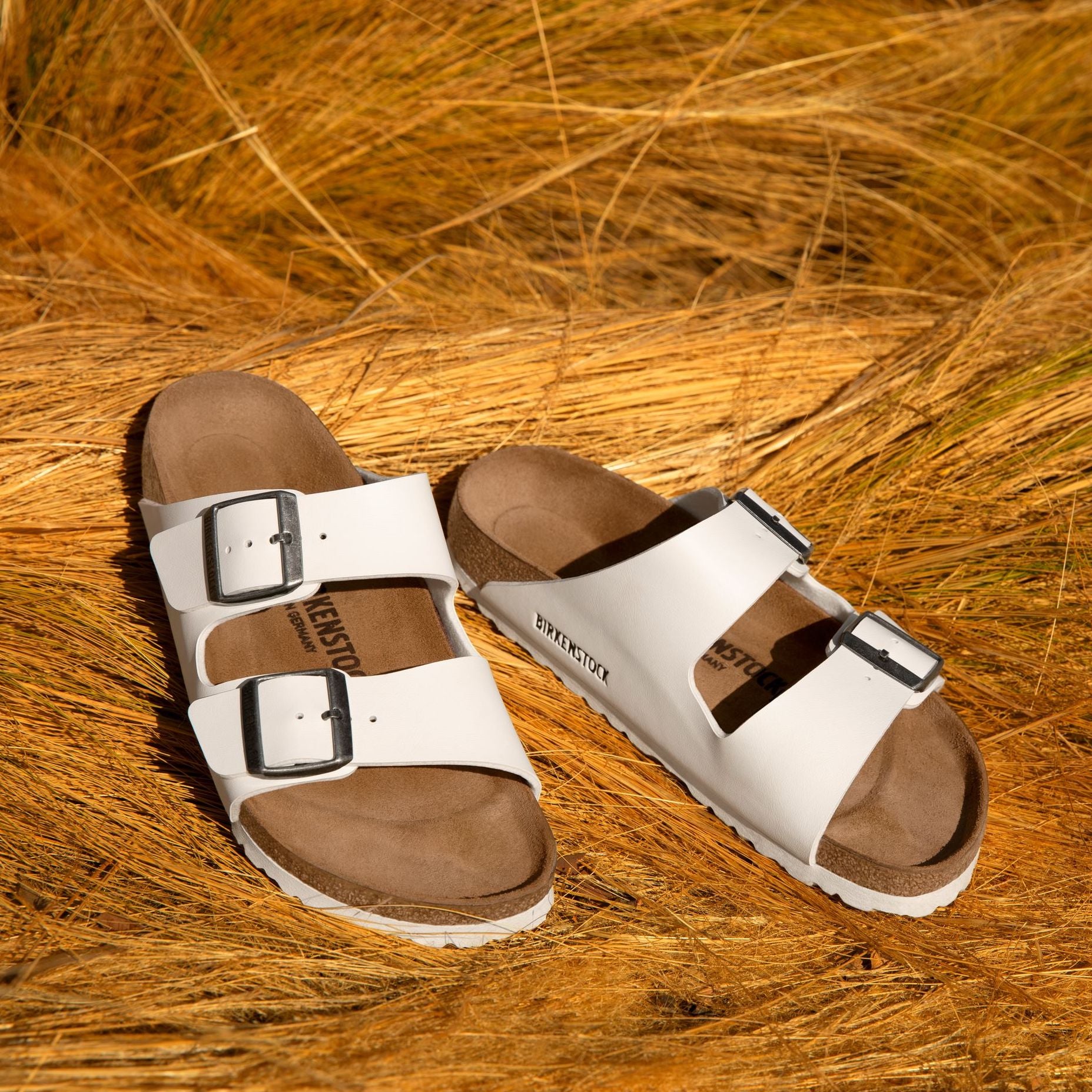 Birkenstock Arizona white Birko-Flor1