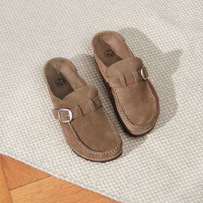 Birkenstock Buckley gray taupe suede