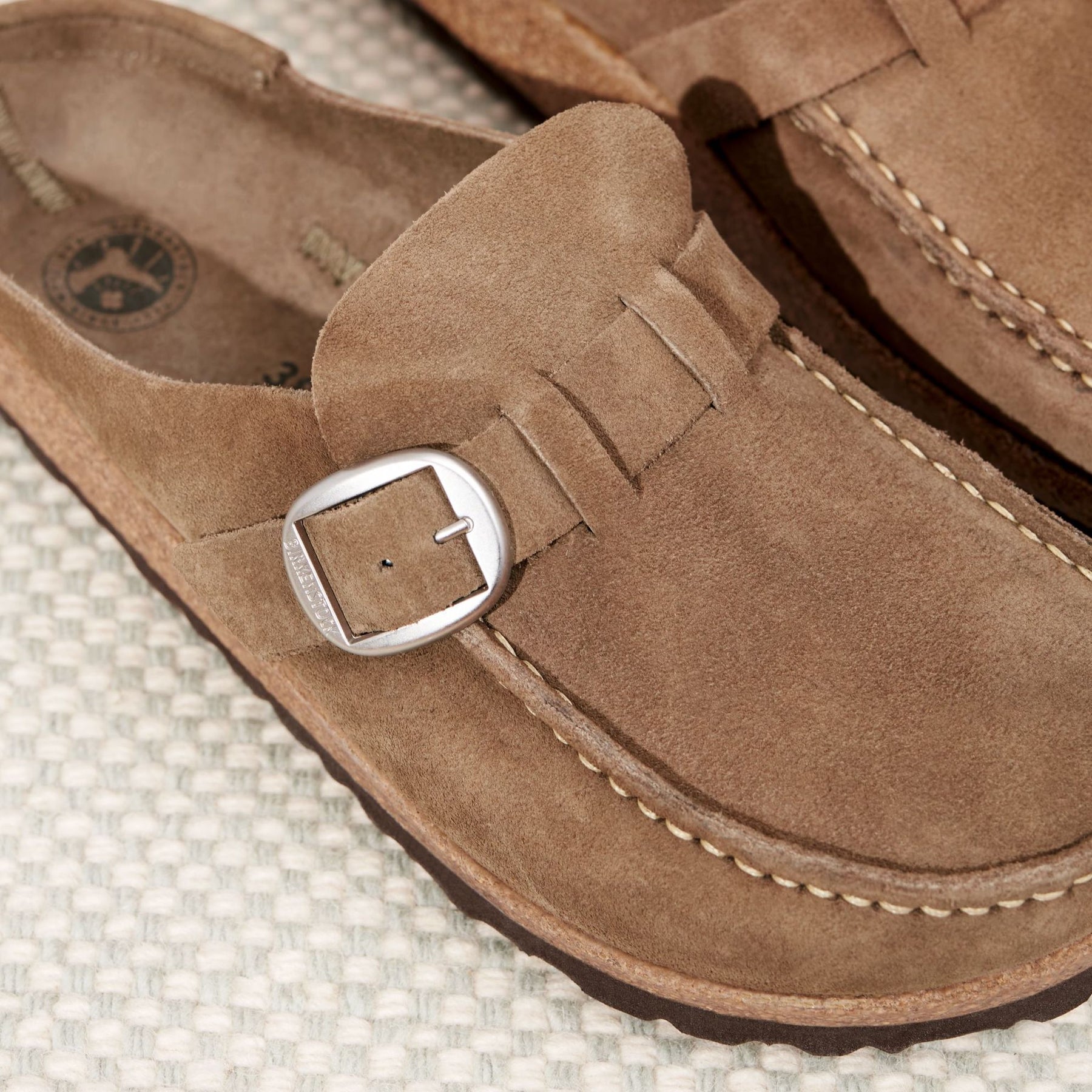 Birkenstock Buckley gray taupe suede