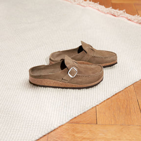 Birkenstock Buckley gray taupe suede