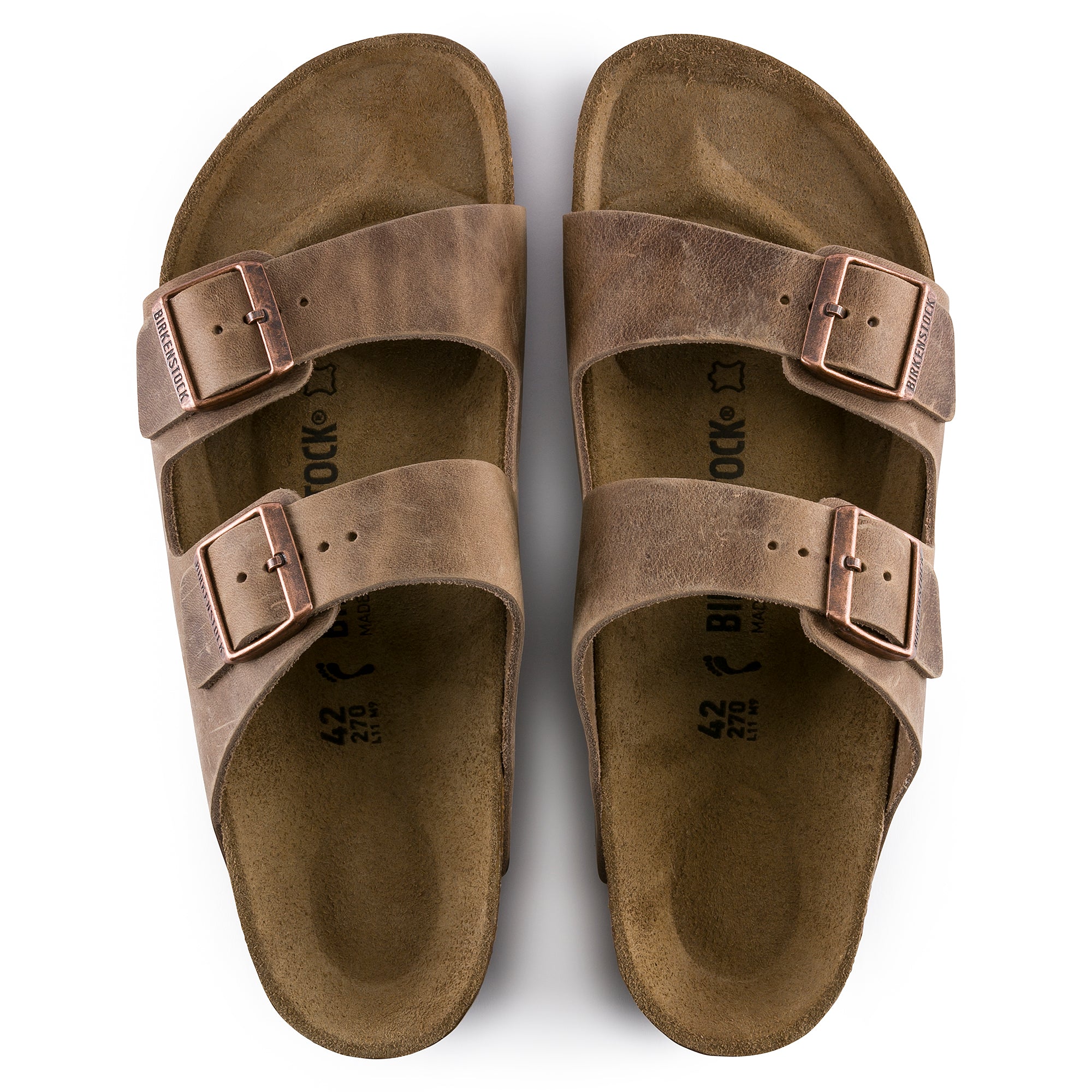 Birkenstock Arizona tobacco oiled leather