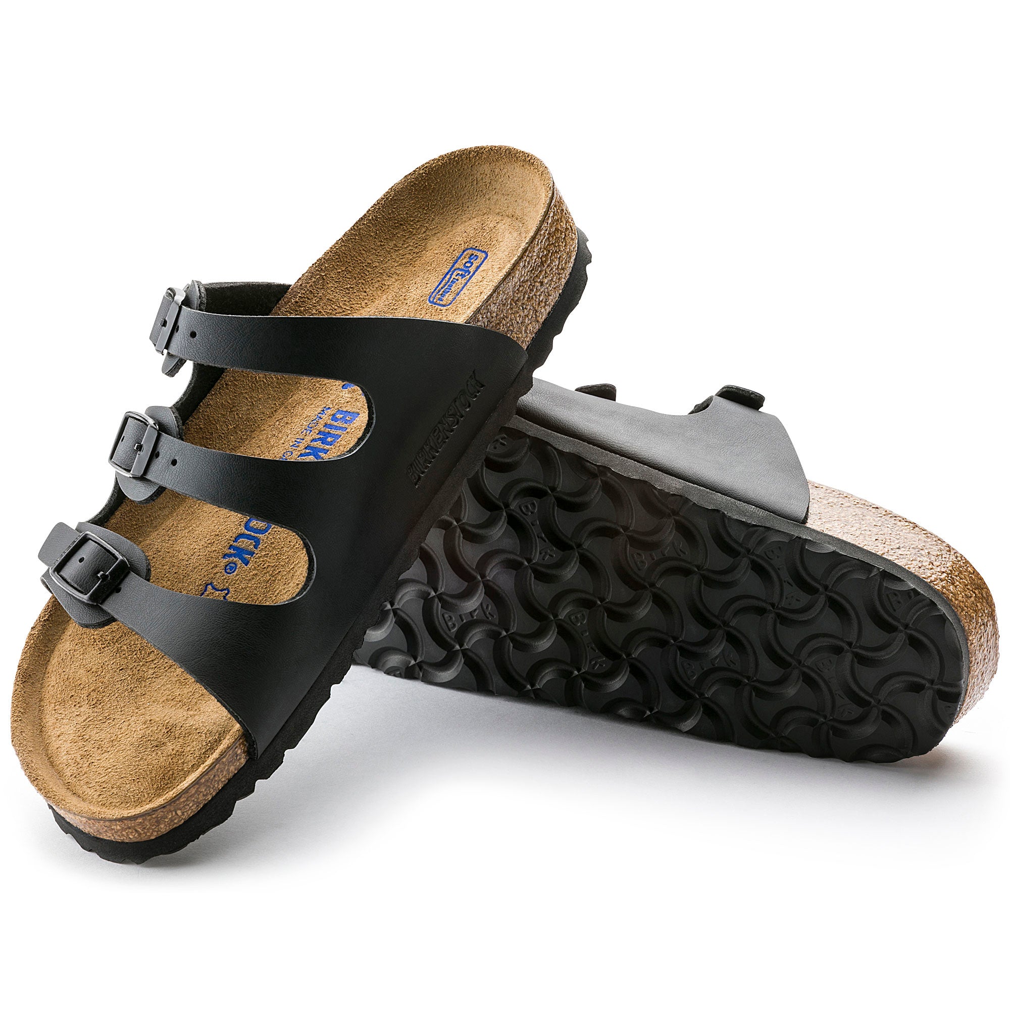 Black strappy online birkenstocks