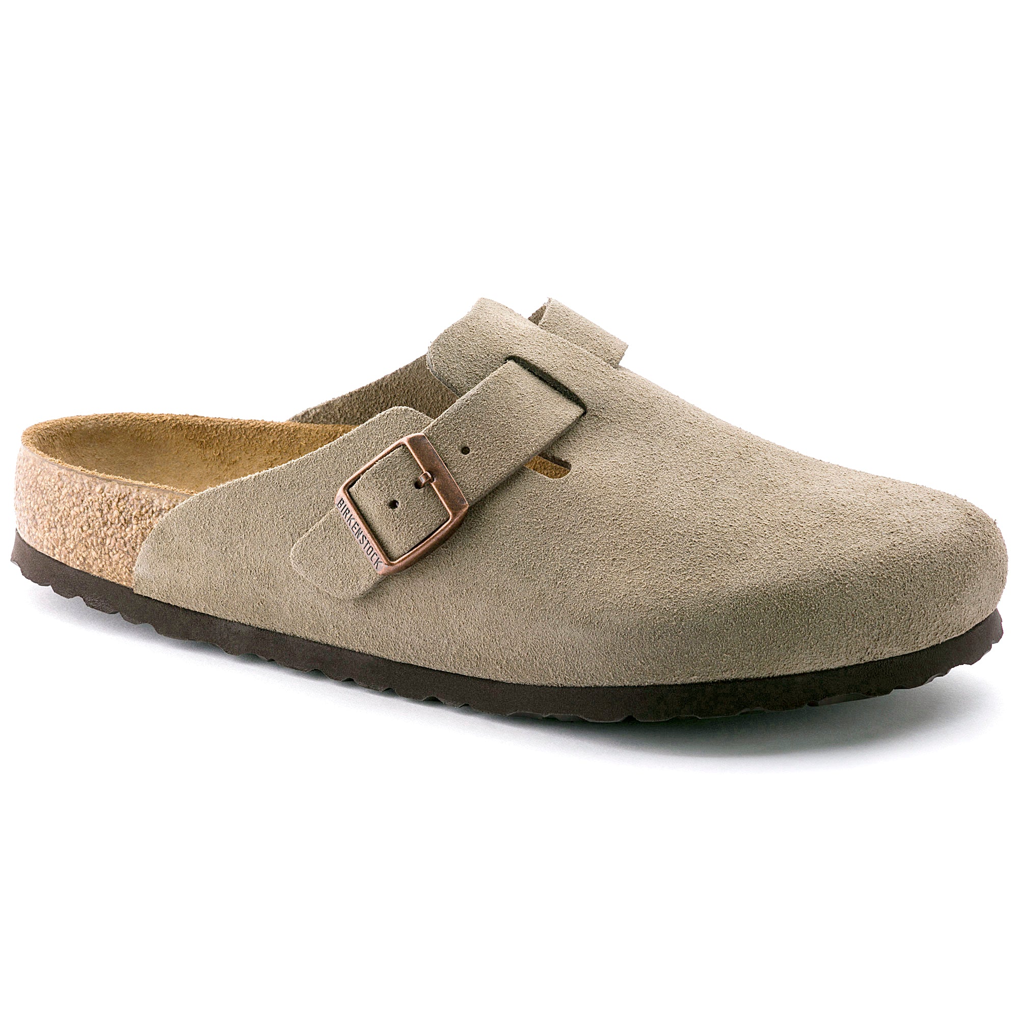 Birkenstock Boston Soft Footbed taupe suede