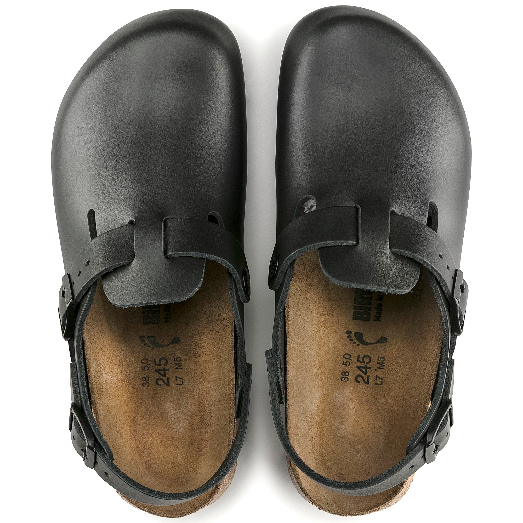 Footprints BIRKENSTOCKブラック ローファー 38 Birkenstock Footprints Pasadena Leather Black EU 37 R | eBay