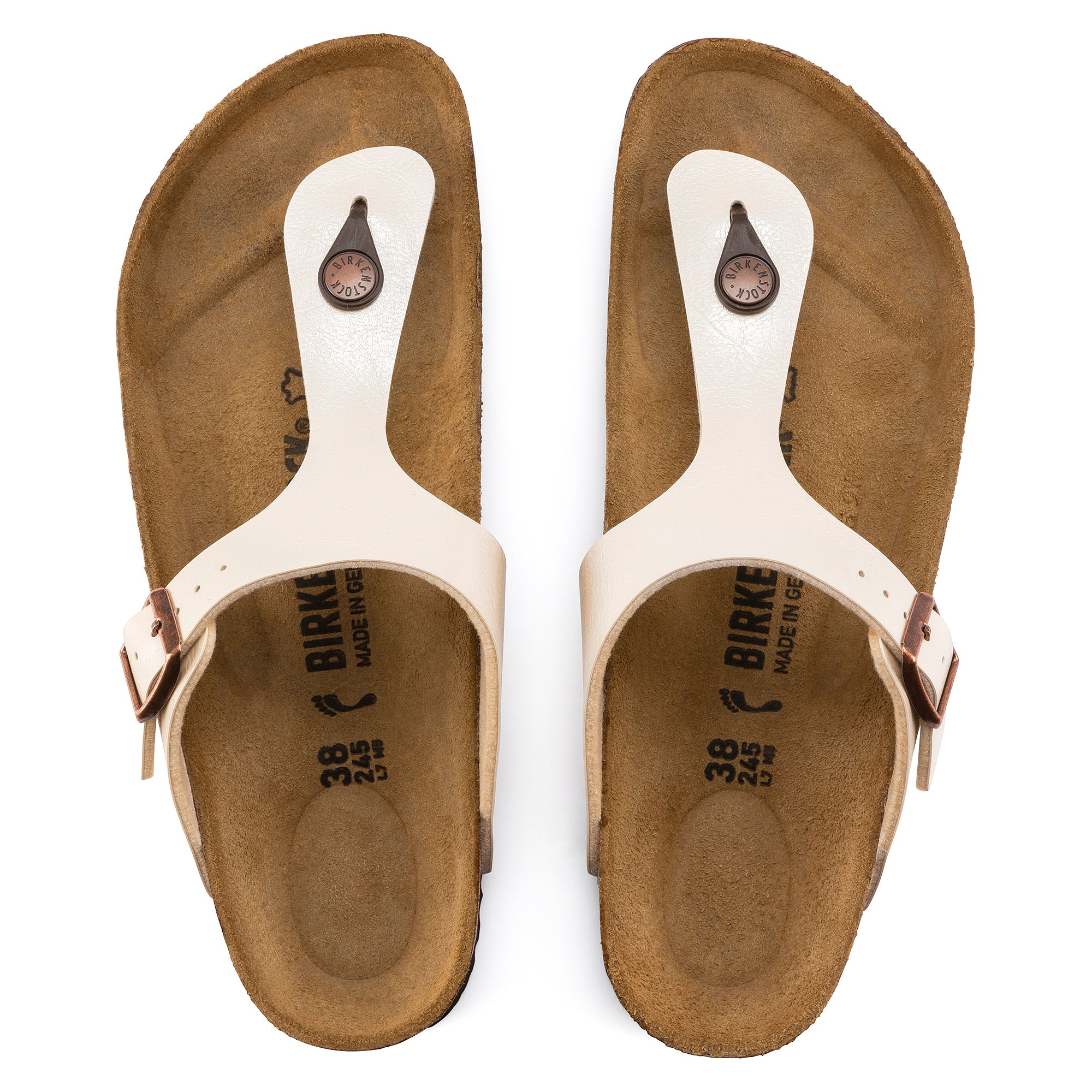 BIRKENSTOCKS GIZEH ギゼ ホワイト　38 24.5センチ BIRKENSTOCK GIZEH BB LTRR
