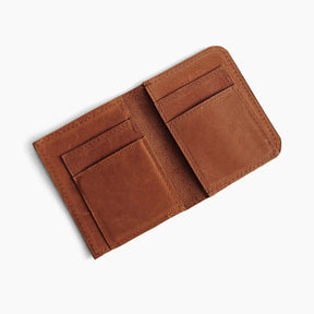 ABLE Debre Mini Wallet whiskey leather