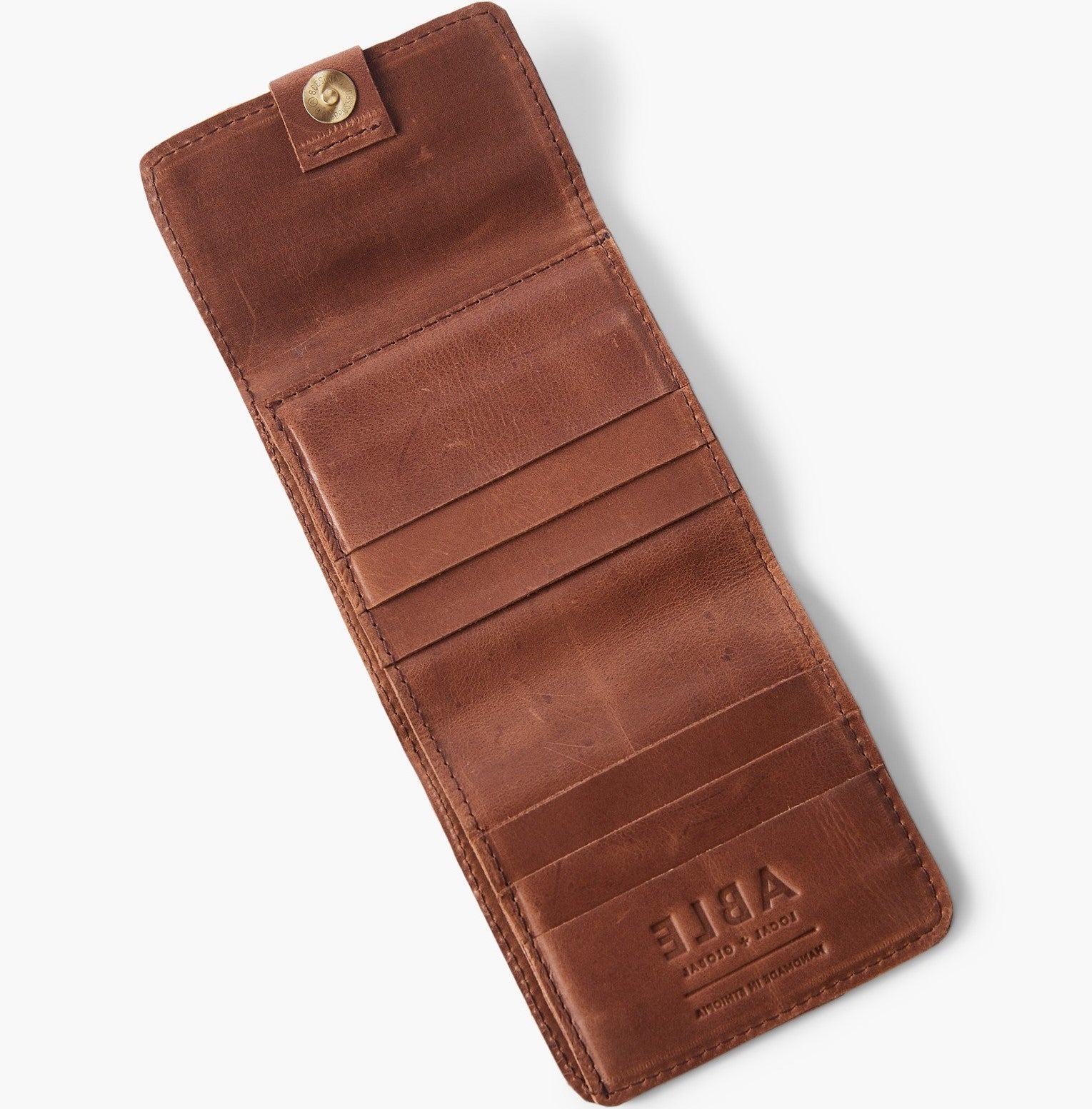 ABLE Kene Square Wallet whiskey leather