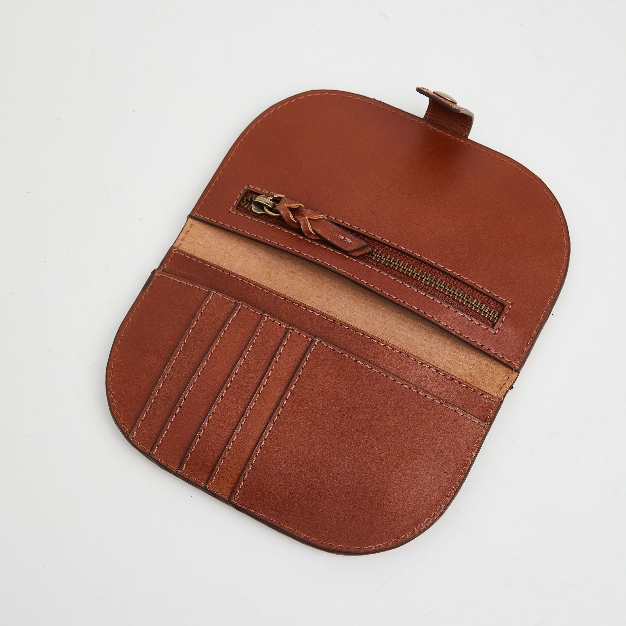 ABLE Marisol Wallet whiskey leather