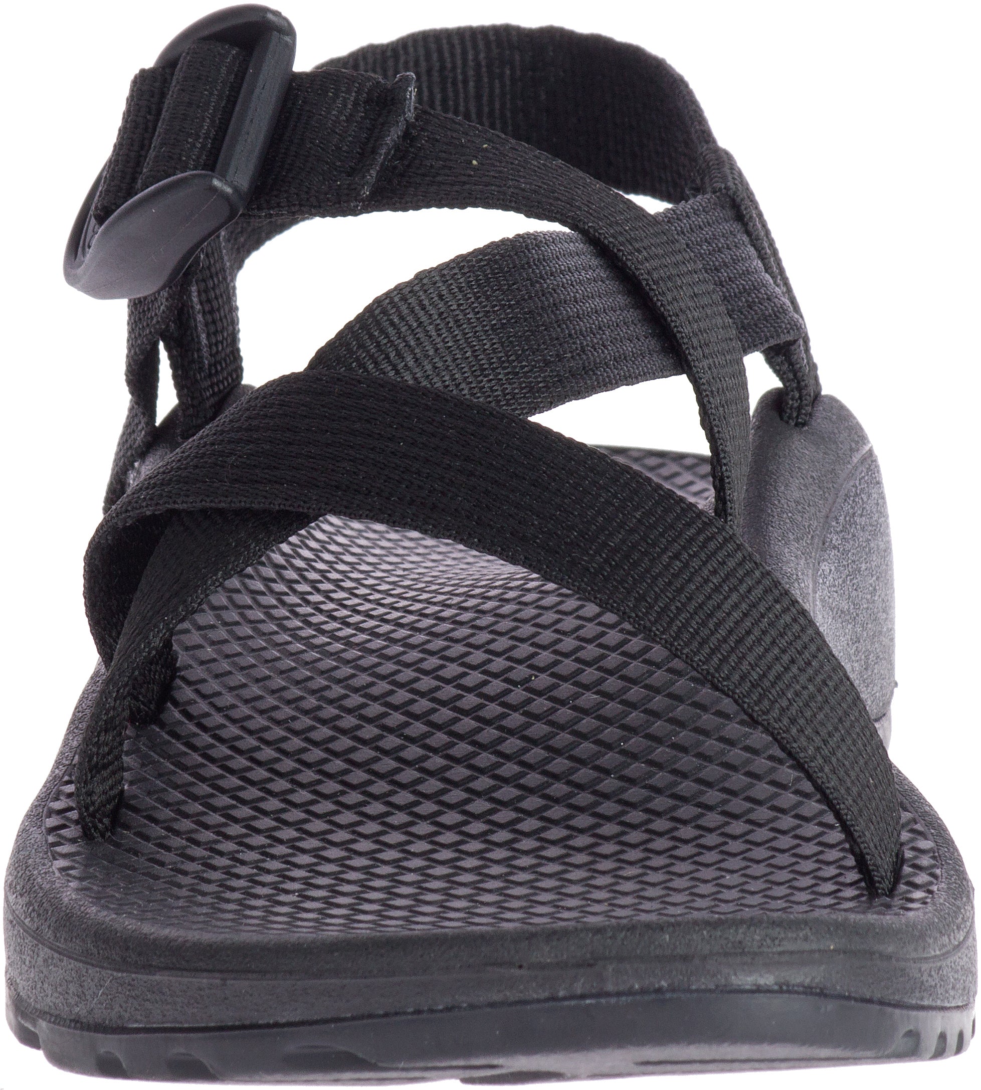 Solid black fashion chacos