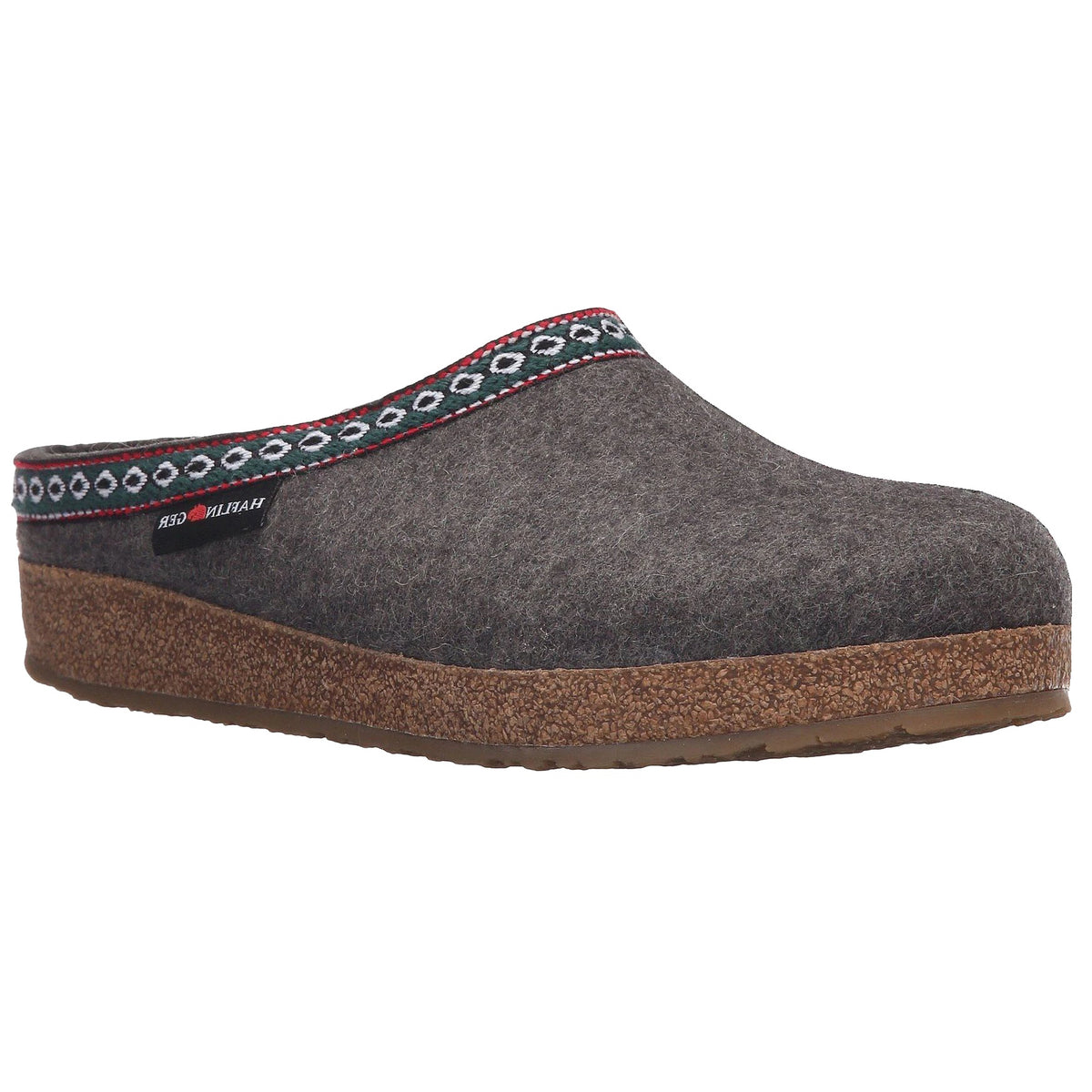 Haflinger GZ Grizzly Clog grey wool felt