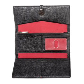 Hammitt Benjamin Leather Wallet Slim black/gunmetal