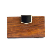 Equal Hands Minimalist Lined Wooden Box Bag