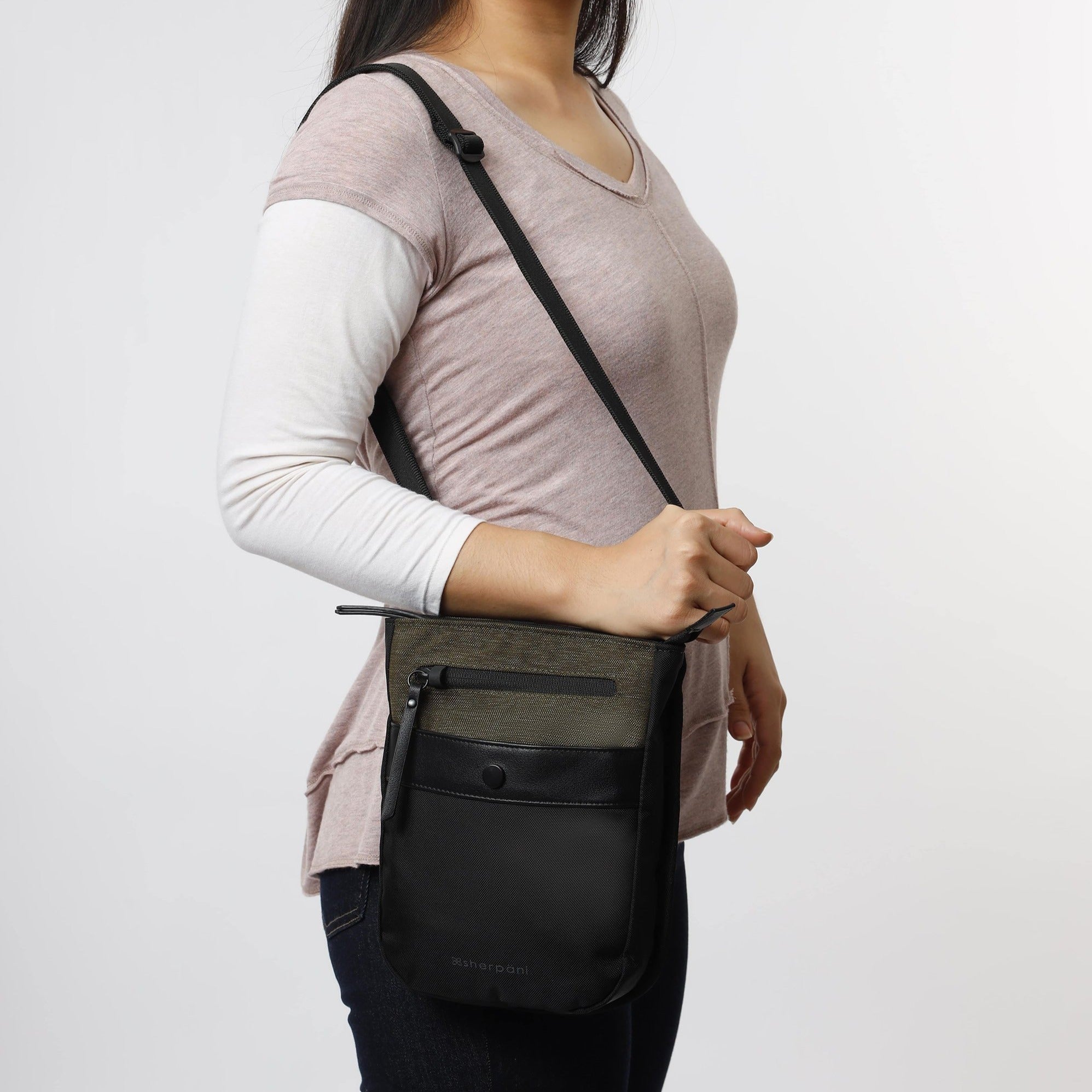 Sherpani Prima AT Travel Crossbody loden