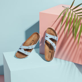 Birkenstock Limited Edition Yao dove blue patent Birko-Flor
