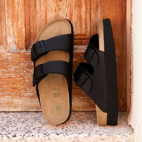 Papillio Arizona Platform Vegan black Birko-Flor by Birkenstock