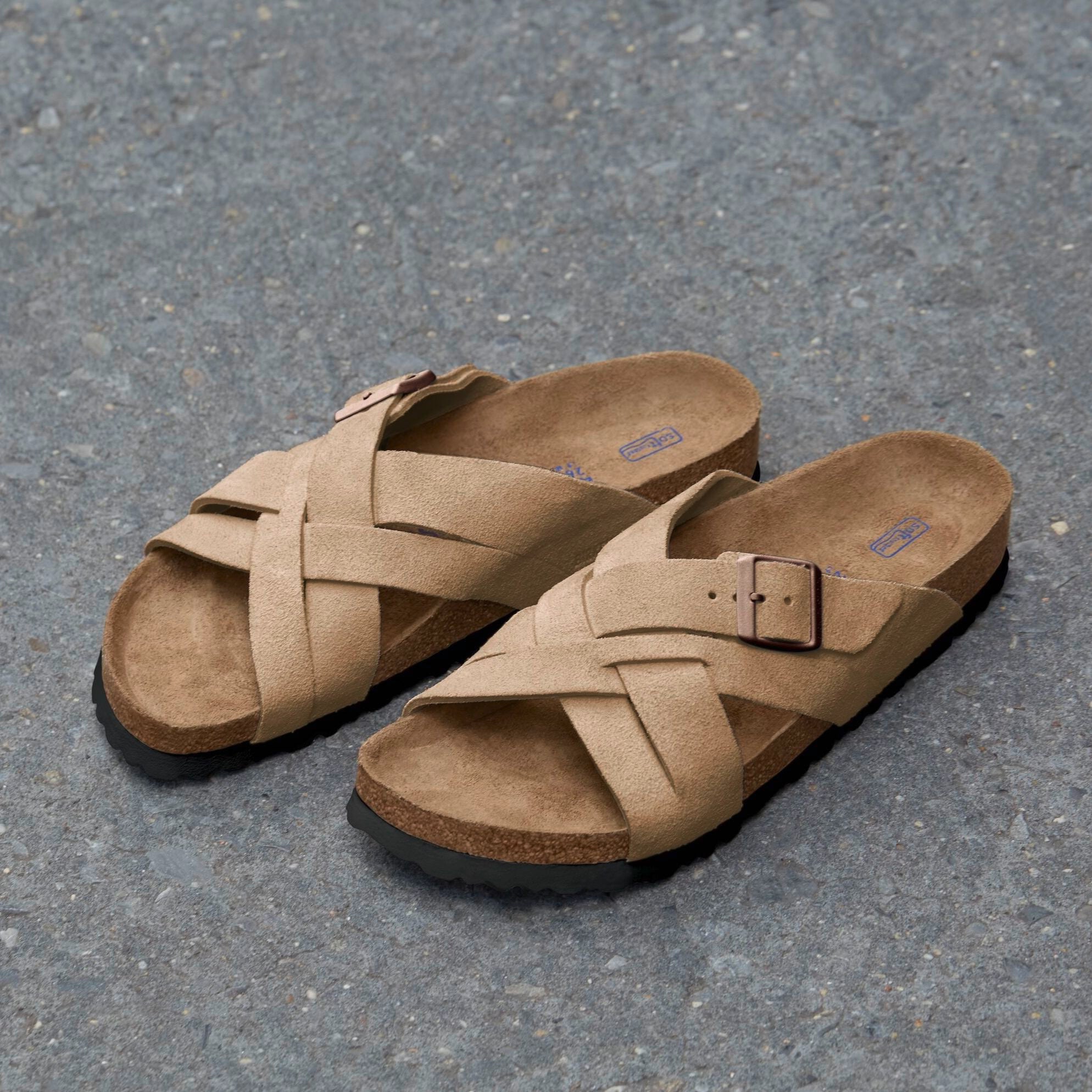 Birkenstock Limited Edition Lugano Soft Footbed taupe suede