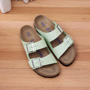 Birkenstock Limited Edition Arizona Soft Footbed matcha nubuck