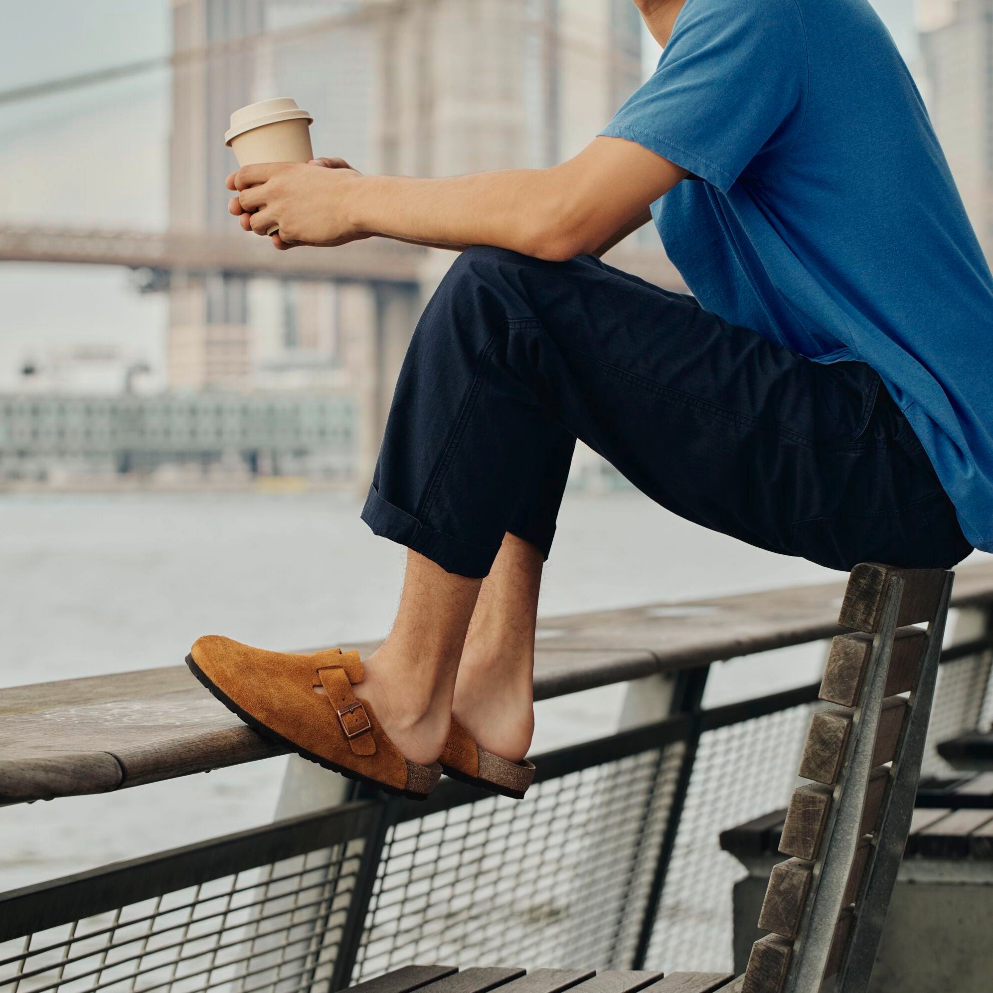 Birkenstock Limited Edition Boston Soft Footbed mink suede